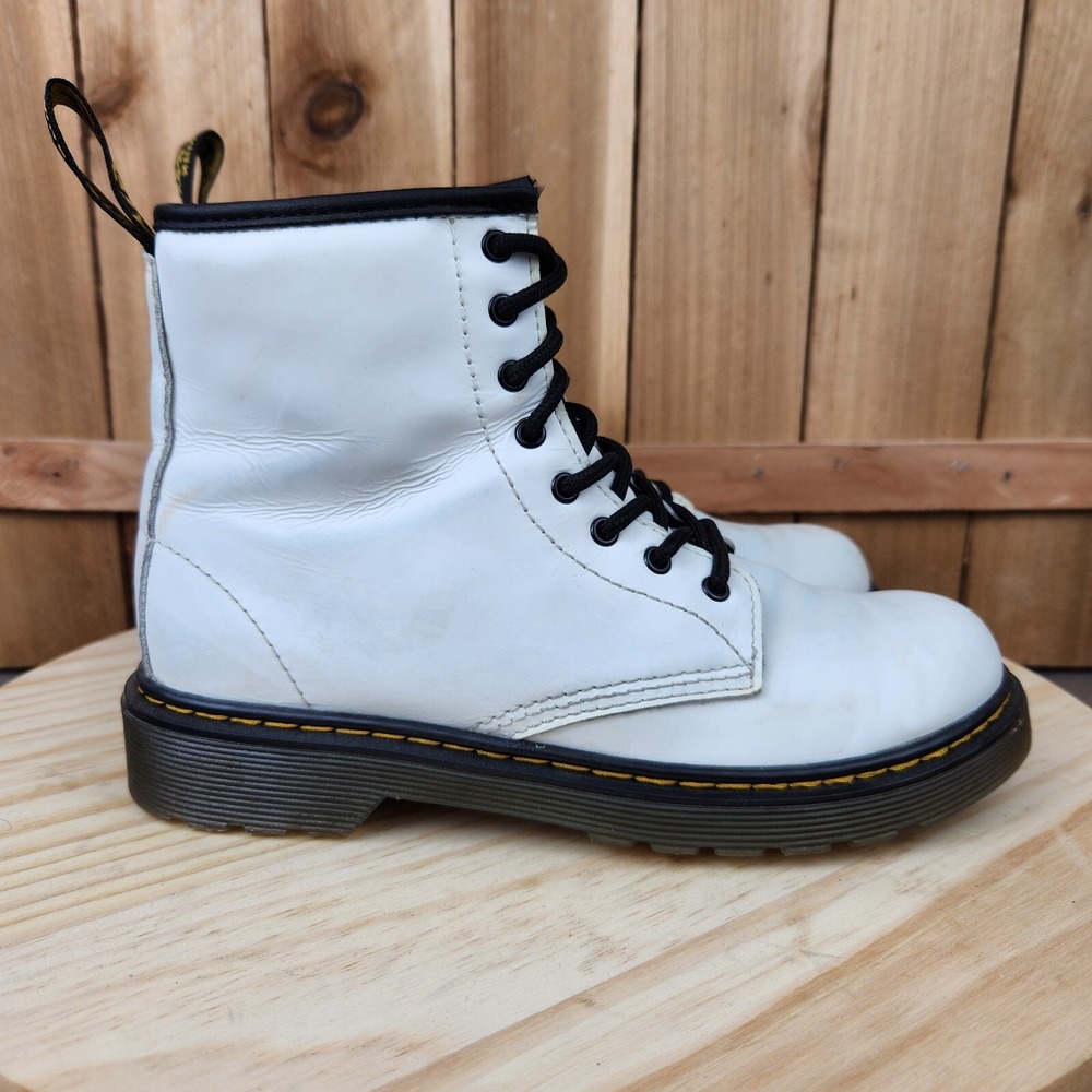 Dr. Martens Jadon Boots Womens 5 Kids 4 White Smooth Leather‎ Classic Zip 1460